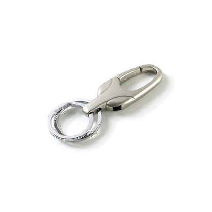Wukusy metal key holder keychain with secure lock clip, durable and stylish for organizing keys.