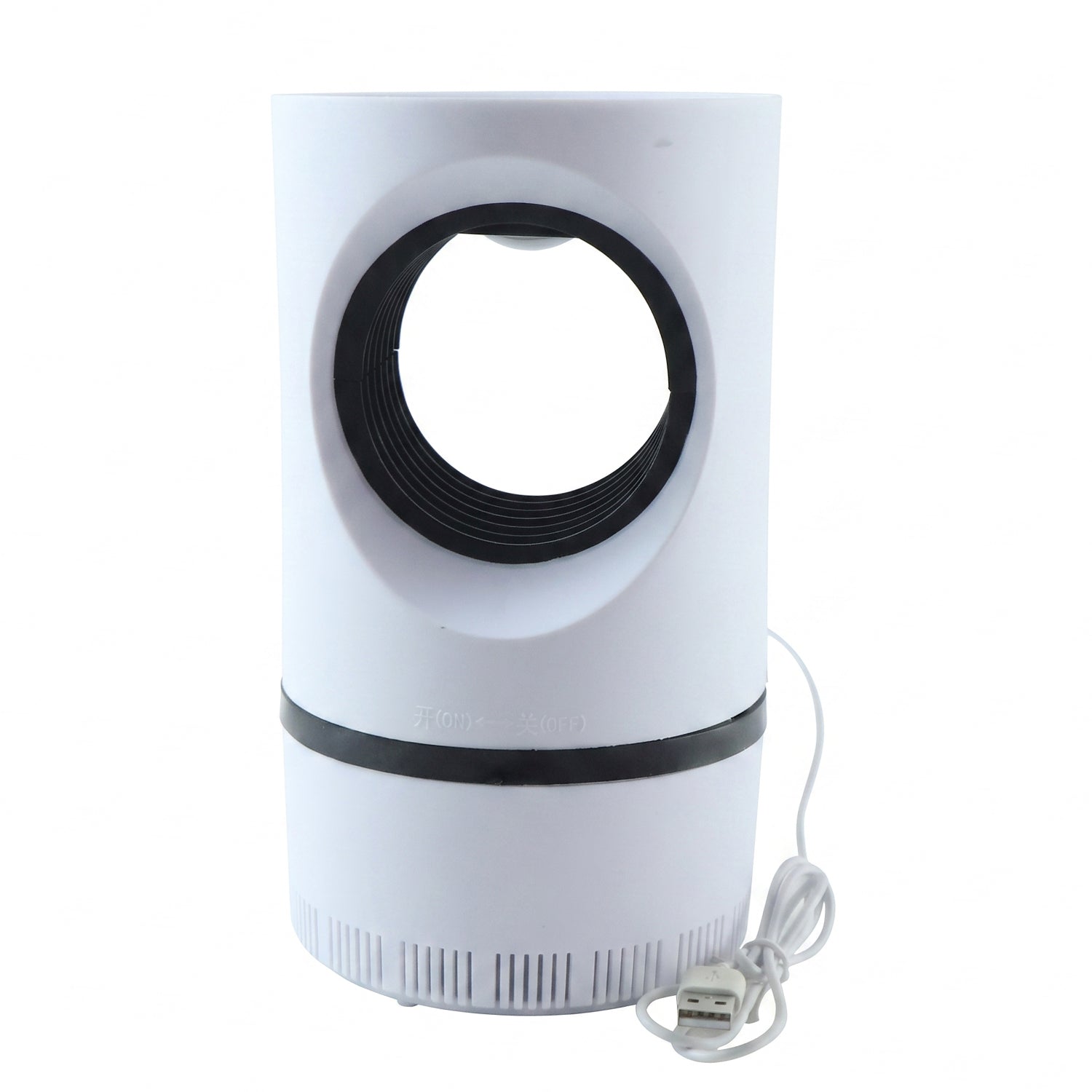 Wukusy electric USB mosquito killer lamp with suction trap for indoor insect control, featuring a sleek design and insect-catching grid.