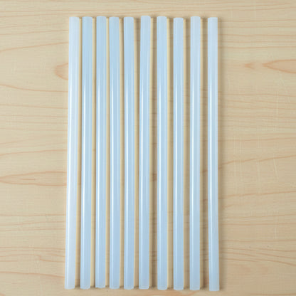 Set of 10 Wukusy heavy duty hot melt glue sticks, 29 cm long, suitable for strong adhesive bonding in crafts and repairs.