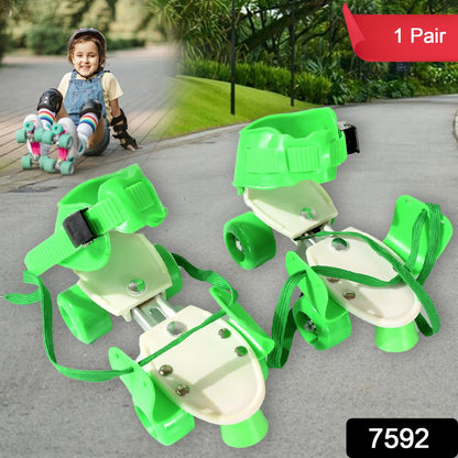 Wukusy kids' adjustable roller skates with comfortable fit, featuring colorful design and sturdy wheels for outdoor skating fun.