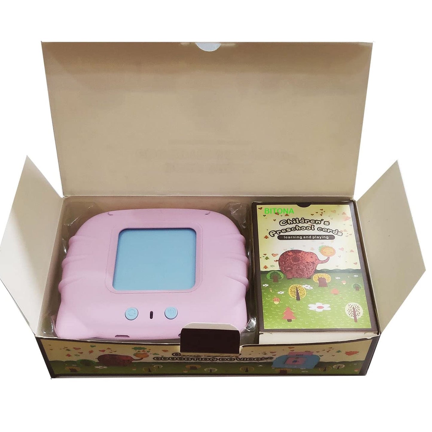 Wukusy preschool learning toys flash cards set with 224 English words, educational language cards for small kids, birthday gift