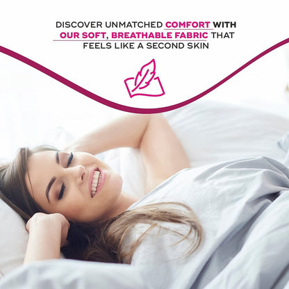 Wukusy Beautiful Basics overnight period panty XXL size, 10-pack, soft, comfortable health care underwear for overnight use