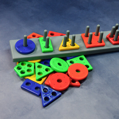 Wukusy 8098 Geometric Brick toy featuring 5-angle matching column blocks for kids' preschool educational learning play.