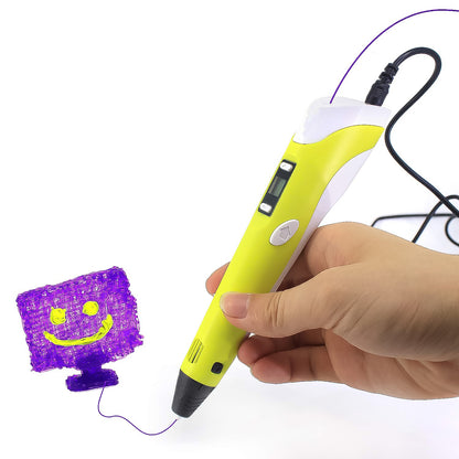 Wukusy 3D printing pen set for kids and adults, easy drawing pen with ergonomic design, suitable for creative office and art projects