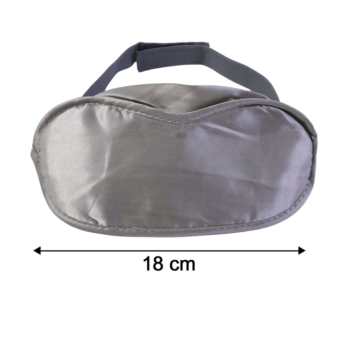 Soft Wukusy sleep eye mask showing a plush, black fabric mask designed for comfortable, restful sleep.