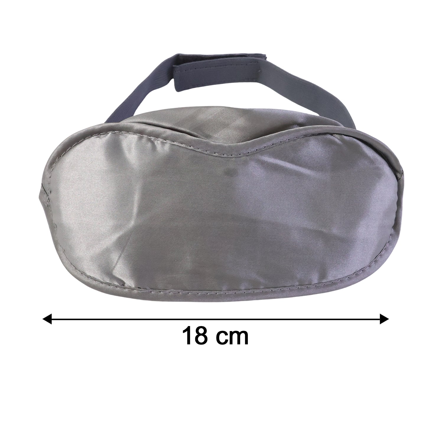 Soft Wukusy sleep eye mask showing a plush, black fabric mask designed for comfortable, restful sleep.