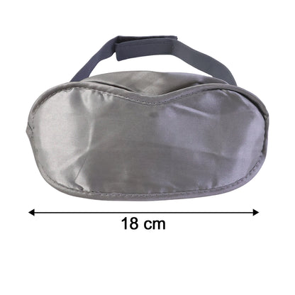 Soft Wukusy sleep eye mask showing a plush, black fabric mask designed for comfortable, restful sleep.