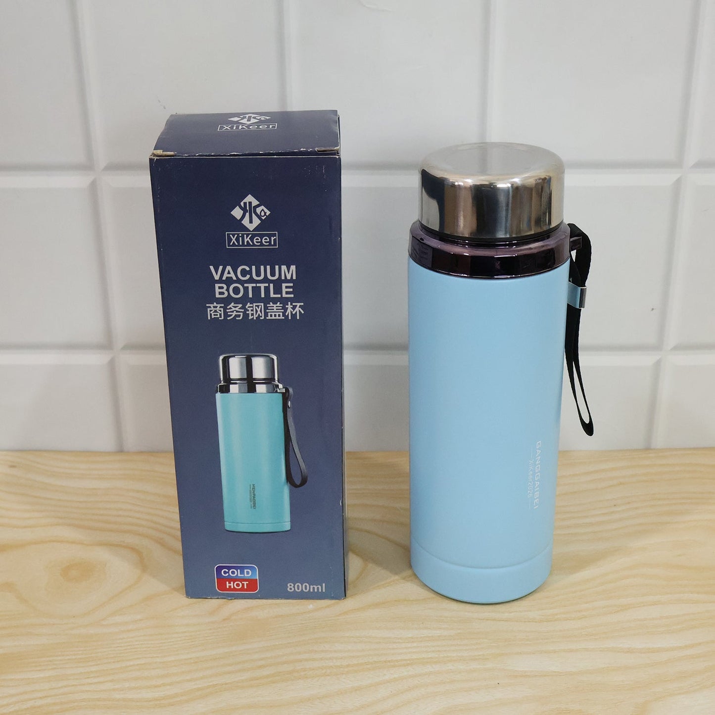 Vacuum Insulated Water Bottle 800 Ml Stainless Steel Hot Cold Flask (1 Pc)