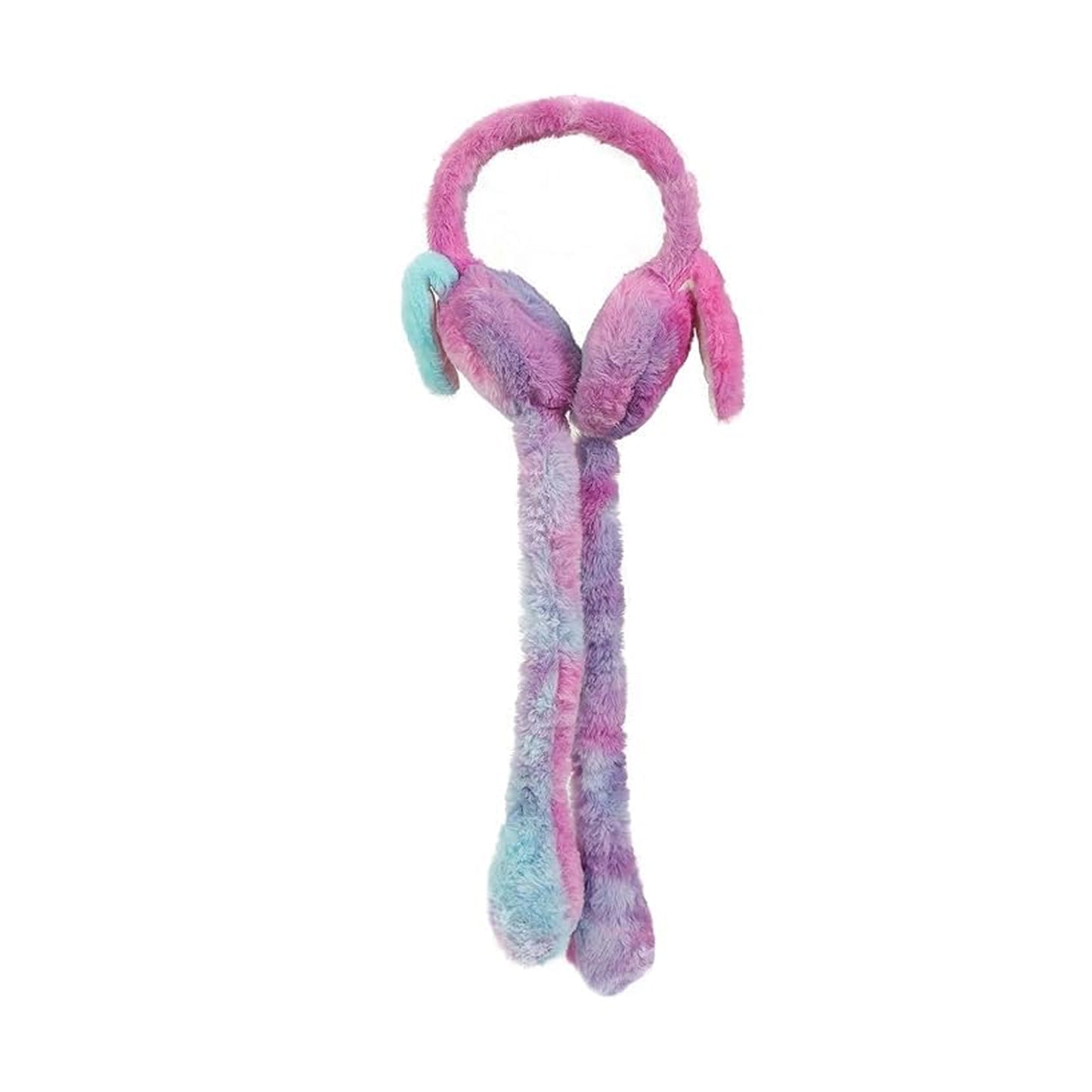 Soft plush winter earmuffs for kids by Wukusy, featuring cozy, fluffy design and a comfortable fit for cold weather.