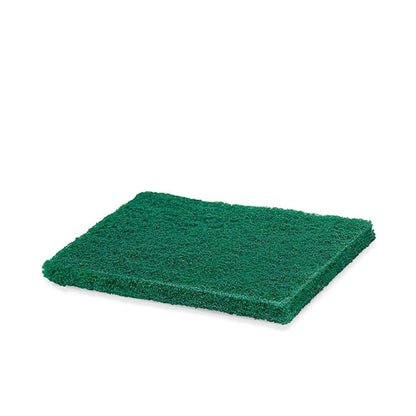 Aqua green Wukusy 3410 scrub sponge cleaning pads, set of 10, for kitchen and household cleaning tasks.