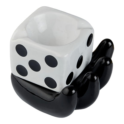 Colorful ceramic ashtray with retro design by Wukusy, featuring a unique shape and vibrant patterns for smokers and collectors.