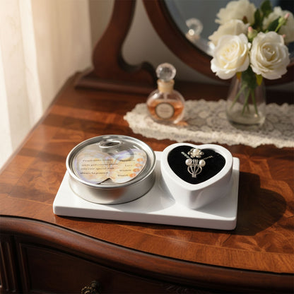 Wukusy Wish Pearl Necklace Gift Set with mixed pearl designs displayed on a white background.