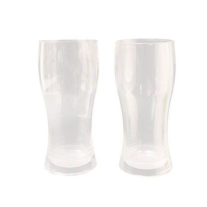 Wukusy Apex Vista unbreakable pitcher glass set, 2-piece, 350ml capacity, clear durable glasses for home and kitchen use