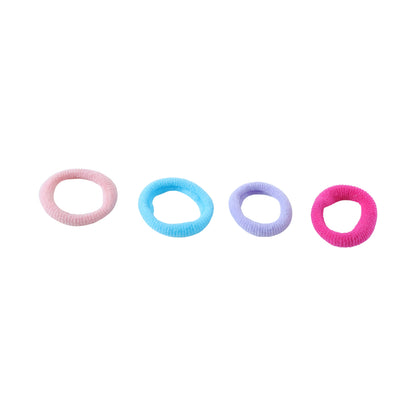 Set of 35 soft elastic hair bands from Wukusy, stretchable and gentle on hair, suitable for various hairstyles.