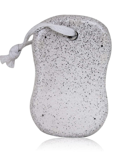 Wukusy oval-shaped stone foot heel scrubber for unisex use, designed for exfoliating and smoothing rough skin on feet.
