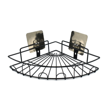 Wukusy 9010 corner shower caddy with multiple shelves for storing bathroom essentials and household items.