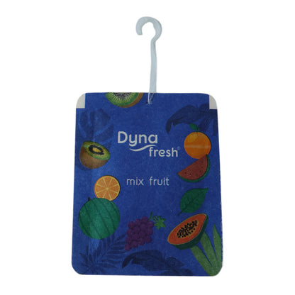 Wukusy mix fruit hanging air freshener gel, 10g, with colorful fruit-shaped design and hanging string for freshening spaces