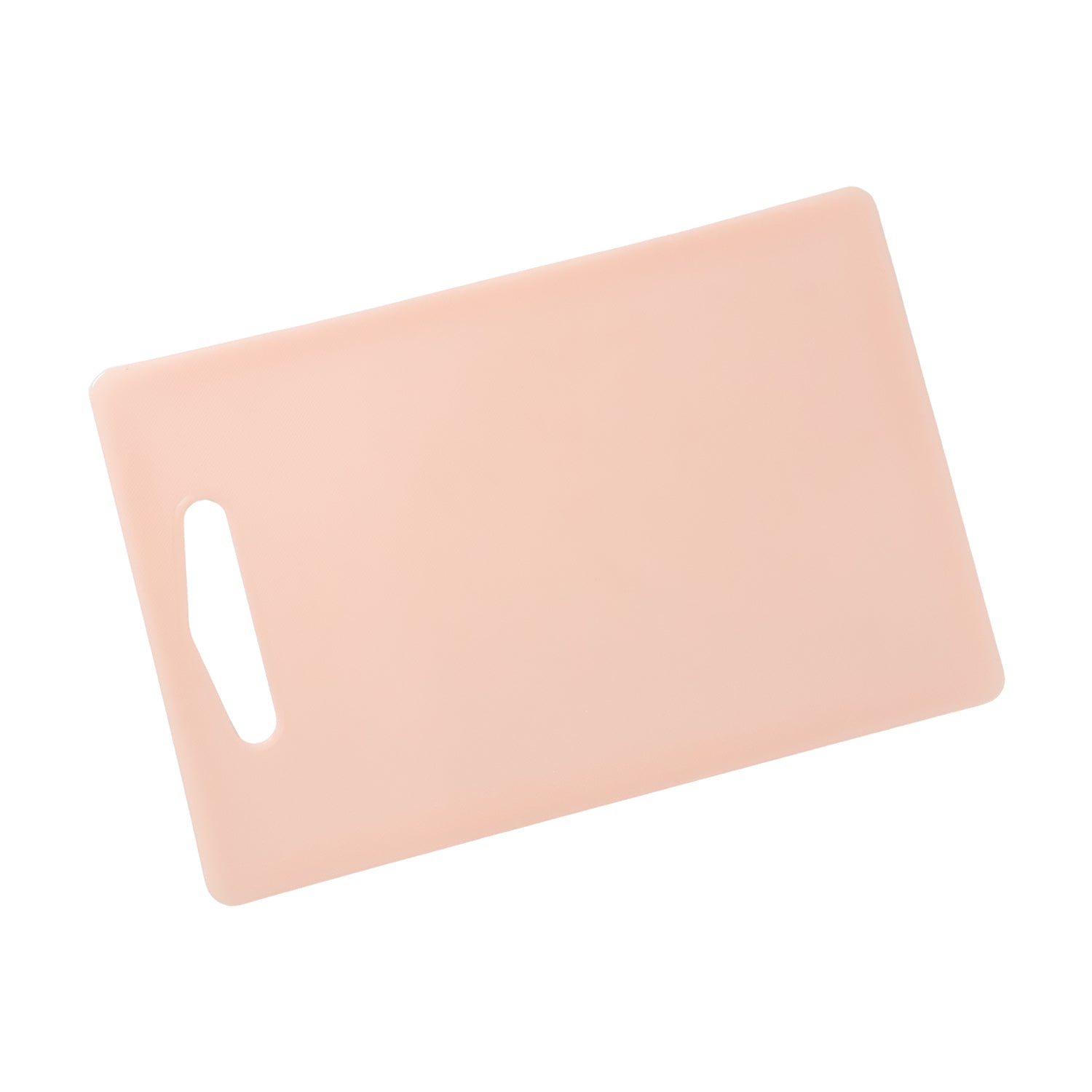 Plastic chopping board with handle by Wukusy, measuring 30x20 cm, showing a sturdy surface for food prep.