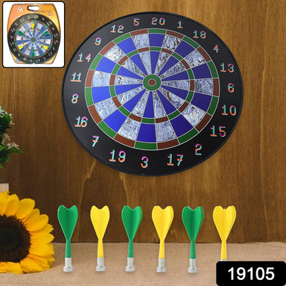 Wukusy magnetic dart board game set with 6 safe darts, suitable for kids and adults, shown with colorful game board and darts