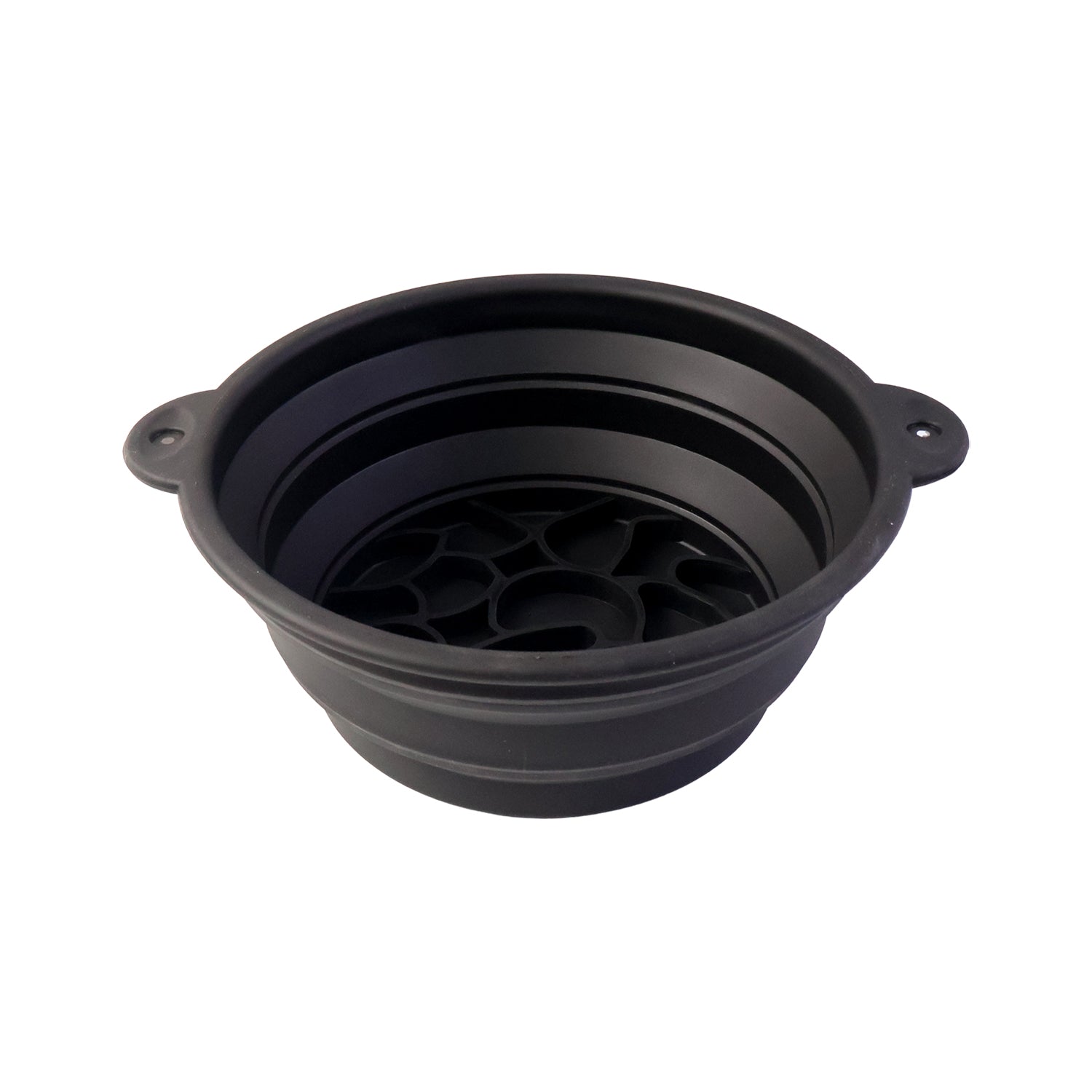 Portable foldable silicone ice bath bowl by Wukusy, showing the compact, flexible design perfect for cooling and relaxation.