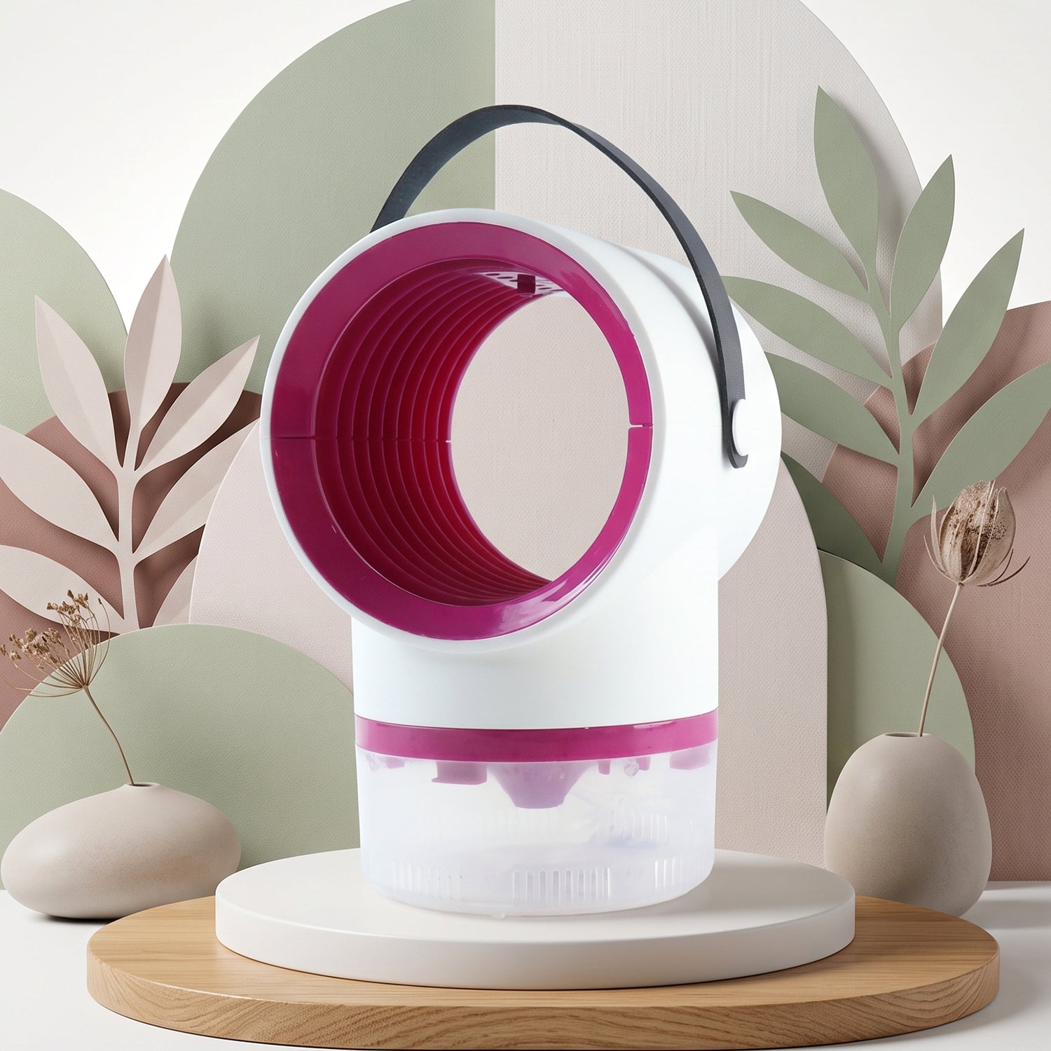 Wukusy electric USB mosquito killer lamp with handle, portable trap featuring suction to attract and trap mosquitoes.