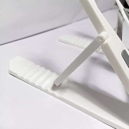 Wukusy multi-position adjustable tablet, mobile phone, and laptop stand bracket holder showing different viewing angles.