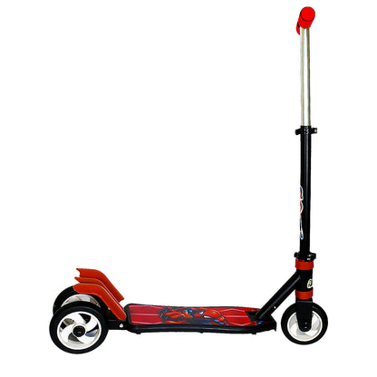 Wukusy foldable kids ride-on scooter with three wheels, adjustable height, colorful design for boys and girls aged 4 to 8 years.