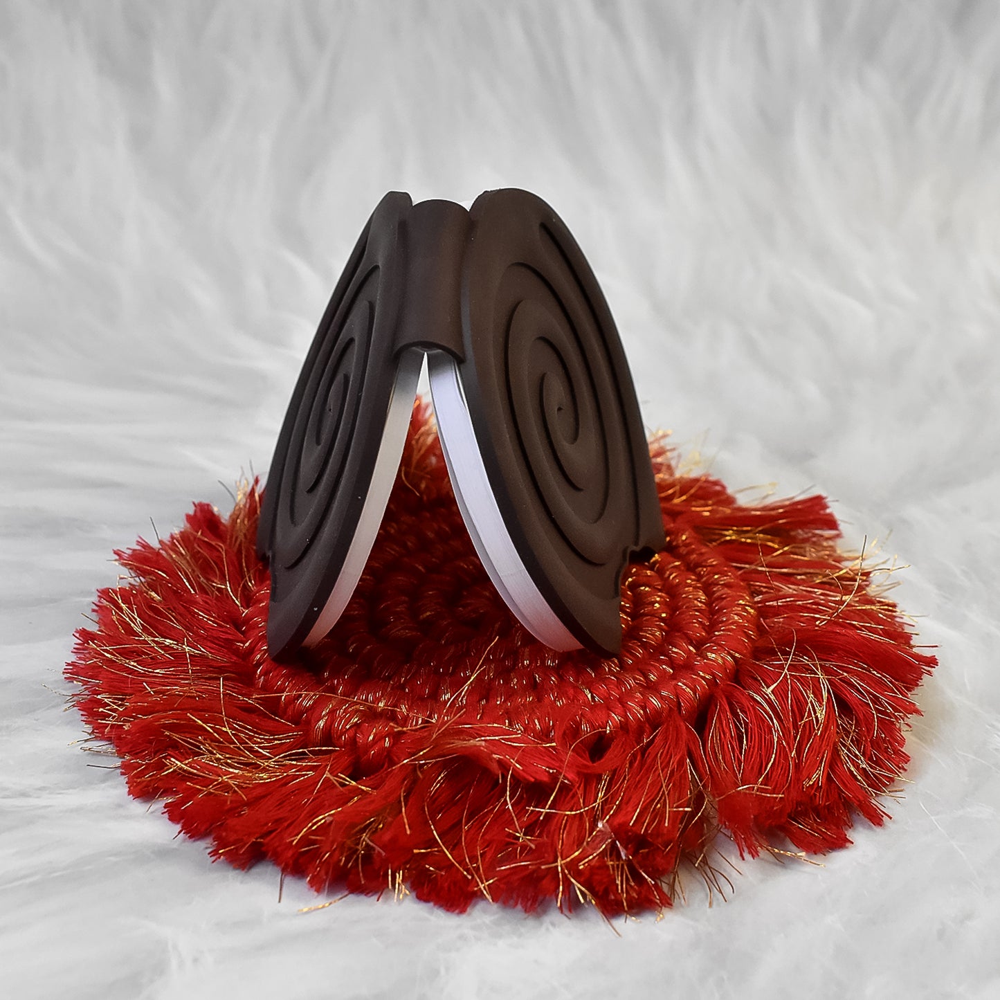 Wukusy round chocolate-scented diary notebook with smooth pages, ideal for writing practice and note-taking.