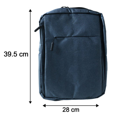 Wukusy multipurpose travel luggage backpack with USB charging port, 37x28 cm, featuring multiple compartments and padded straps.