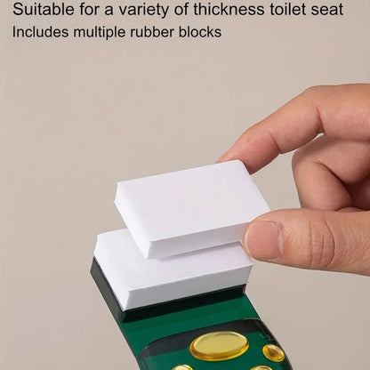 Wukusy fragrance toilet cap and lid lifter, two-piece set with decorative toilet seat cover for home bathroom upgrade