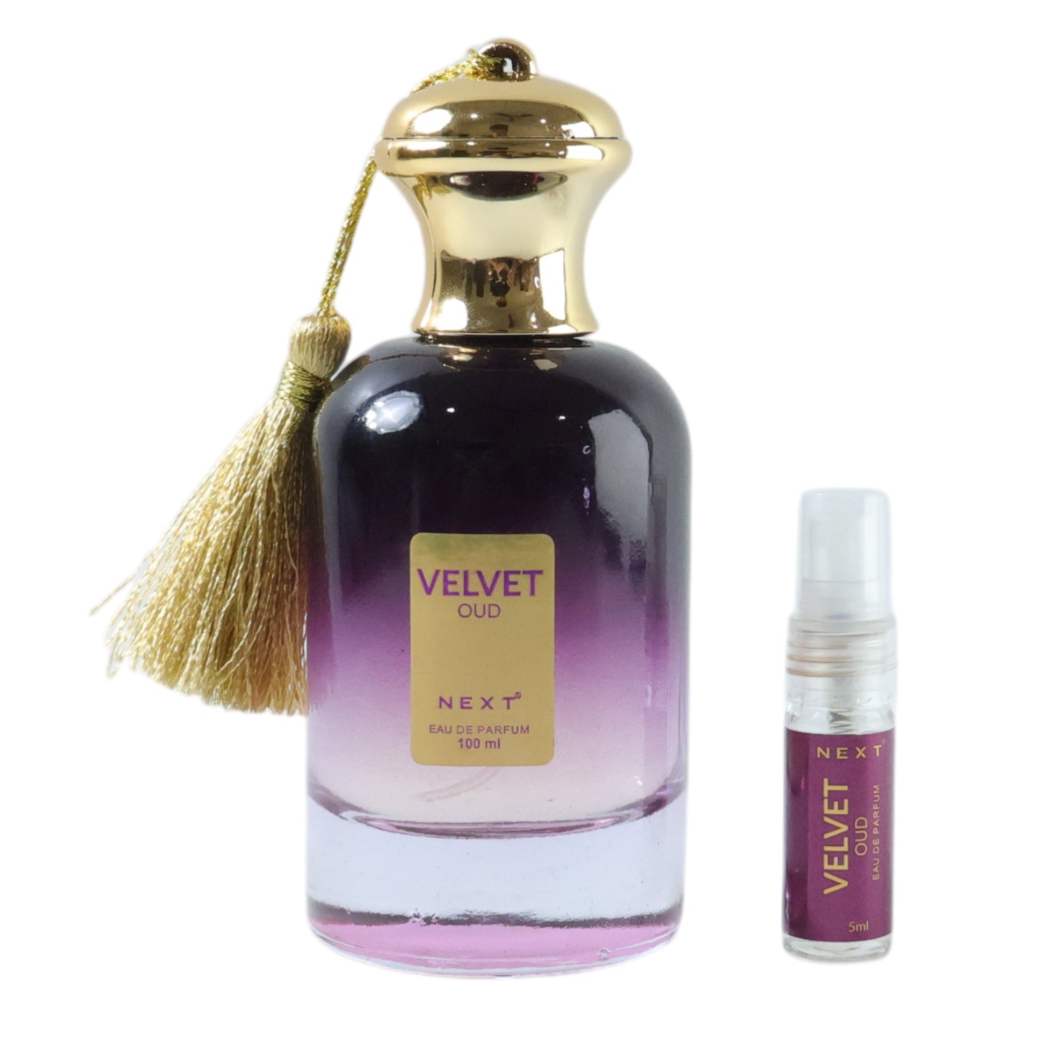 Next Premium Velvet Oud Eau De Perfume by Wukusy, 100ml bottle with elegant velvet packaging and a luxurious oud scent.