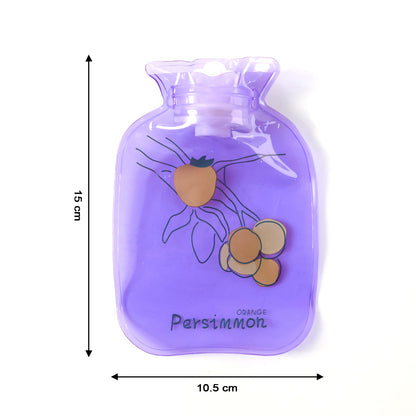 Mini reusable hot and cold water bag by Wukusy, 15x10.5 cm, with a rubber exterior and a secure screw cap for versatile relief.