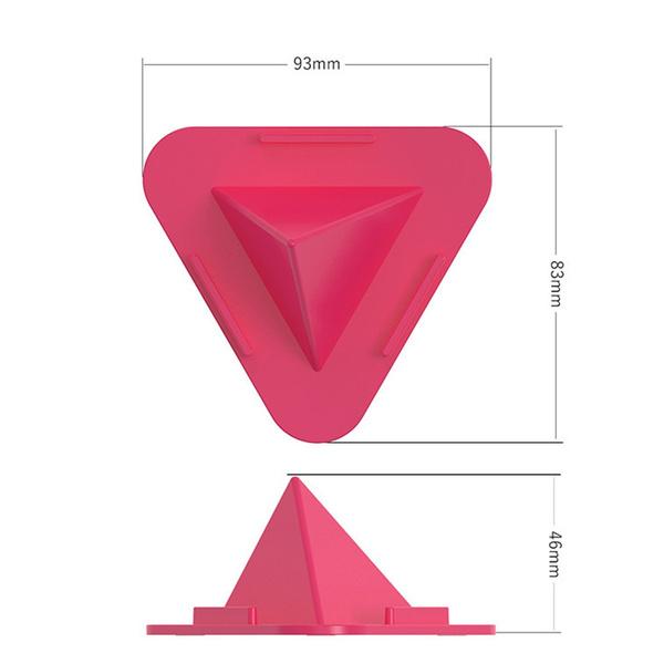 Wukusy Pyramid Mobile Stand with three inclined angles for adjustable smartphone positioning on a flat surface.