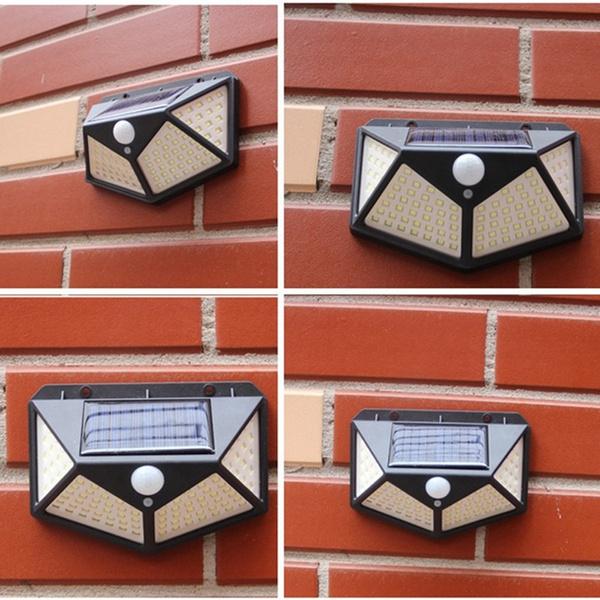 Wukusy 1255 solar garden LED security light illuminating outdoor pathways with bright, energy-efficient outdoor lighting.