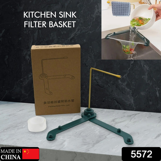 Wukusy kitchen sink filter basket with fine mesh strainer for food, hair, and paper scraps in a practical kitchen sink drainer.