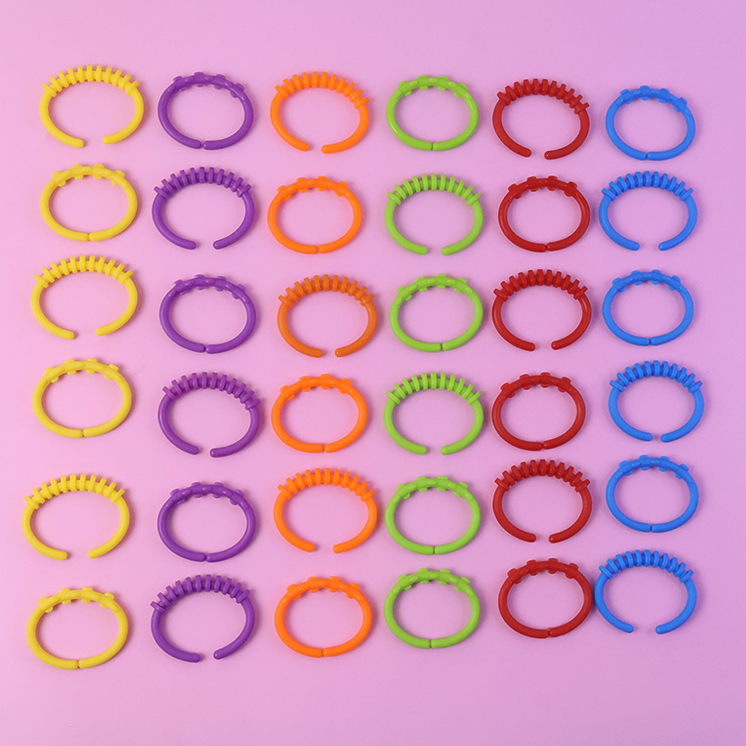 Wukusy Baby Learning Links educational toy set with 36 colorful plastic linking rings for early developmental play.