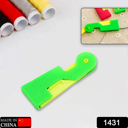 Wukusy automatic needle threading device in multicolor, compact home improvement tool for quick, easy sewing needle threading.