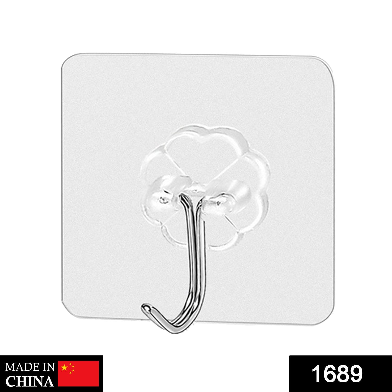 Wukusy 1689 stainless steel wall hooks, small and strong, ideal for home improvement and hanging items on a wall.