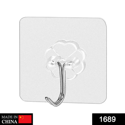 Wukusy 1689 stainless steel wall hooks, small and strong, ideal for home improvement and hanging items on a wall.