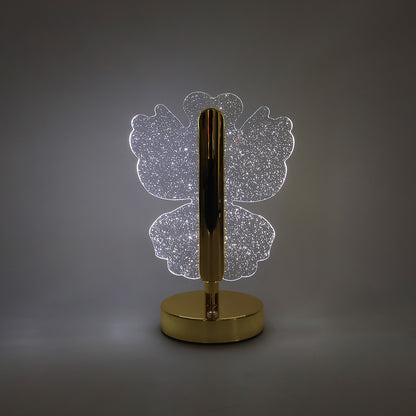 Elegant Wukusy luxury crystal table lamp with a clear glass base and intricate crystal detailing, ideal for home decor.