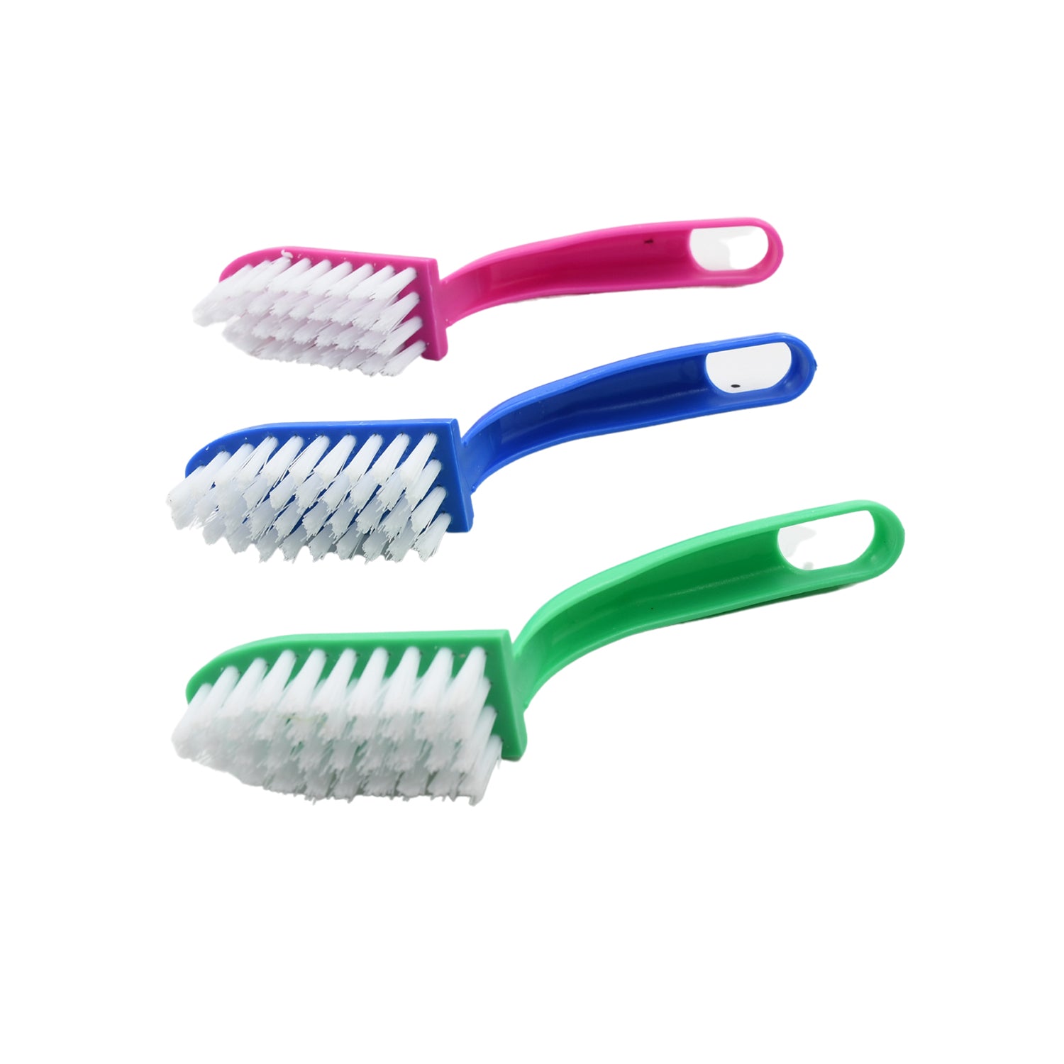 Wukusy 7956 multi-purpose kitchen cleaning brushes set with fish, vegetable, and fruit cleaning tools, featuring durable brushes and handles.