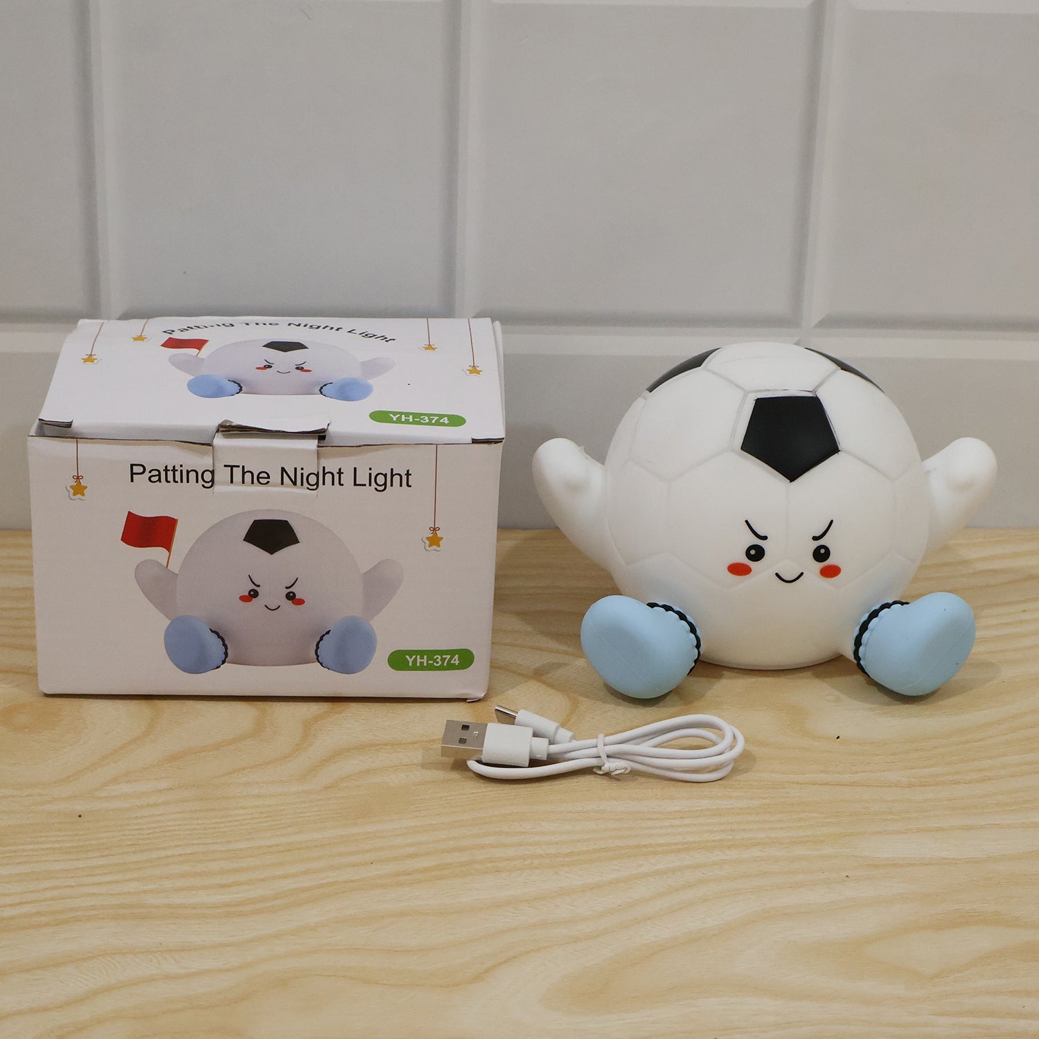Silicone Soccer Ball Pat Night Light (1 Pc)