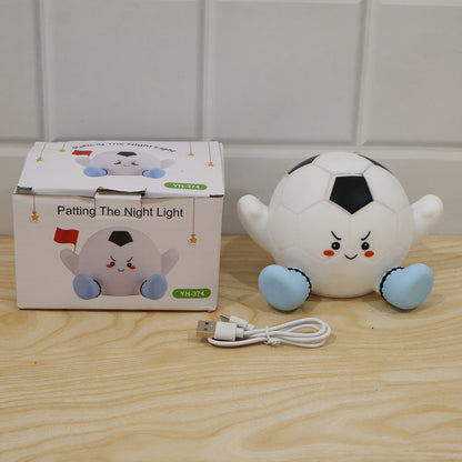 Silicone Soccer Ball Pat Night Light (1 Pc)