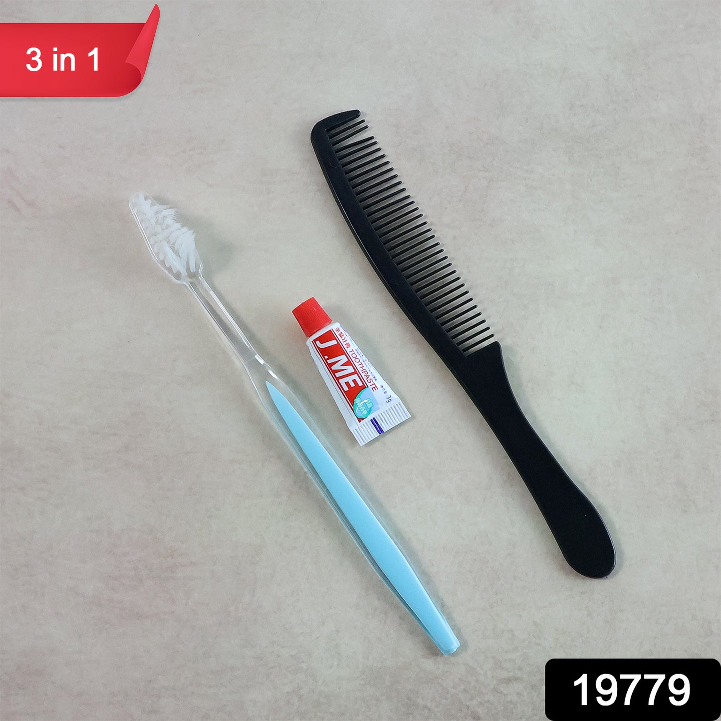 Wukusy 3-in-1 travel personal hygiene kit with travel-sized bottles, toothbrush, and grooming tools for health and beauty on the go.