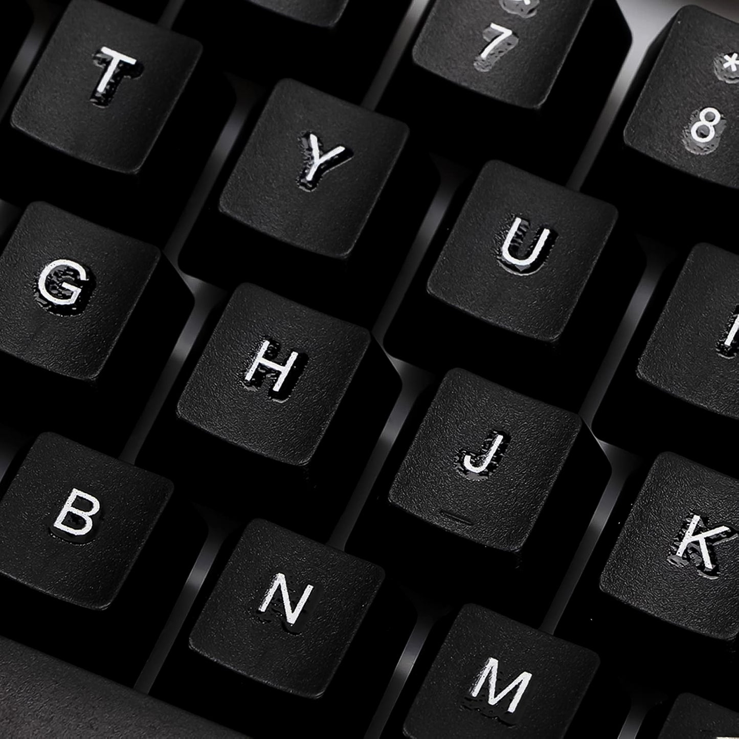 Wukusy 104-key colorful lighting keyboard and mouse office set, featuring vibrant backlit keys and ergonomic design.