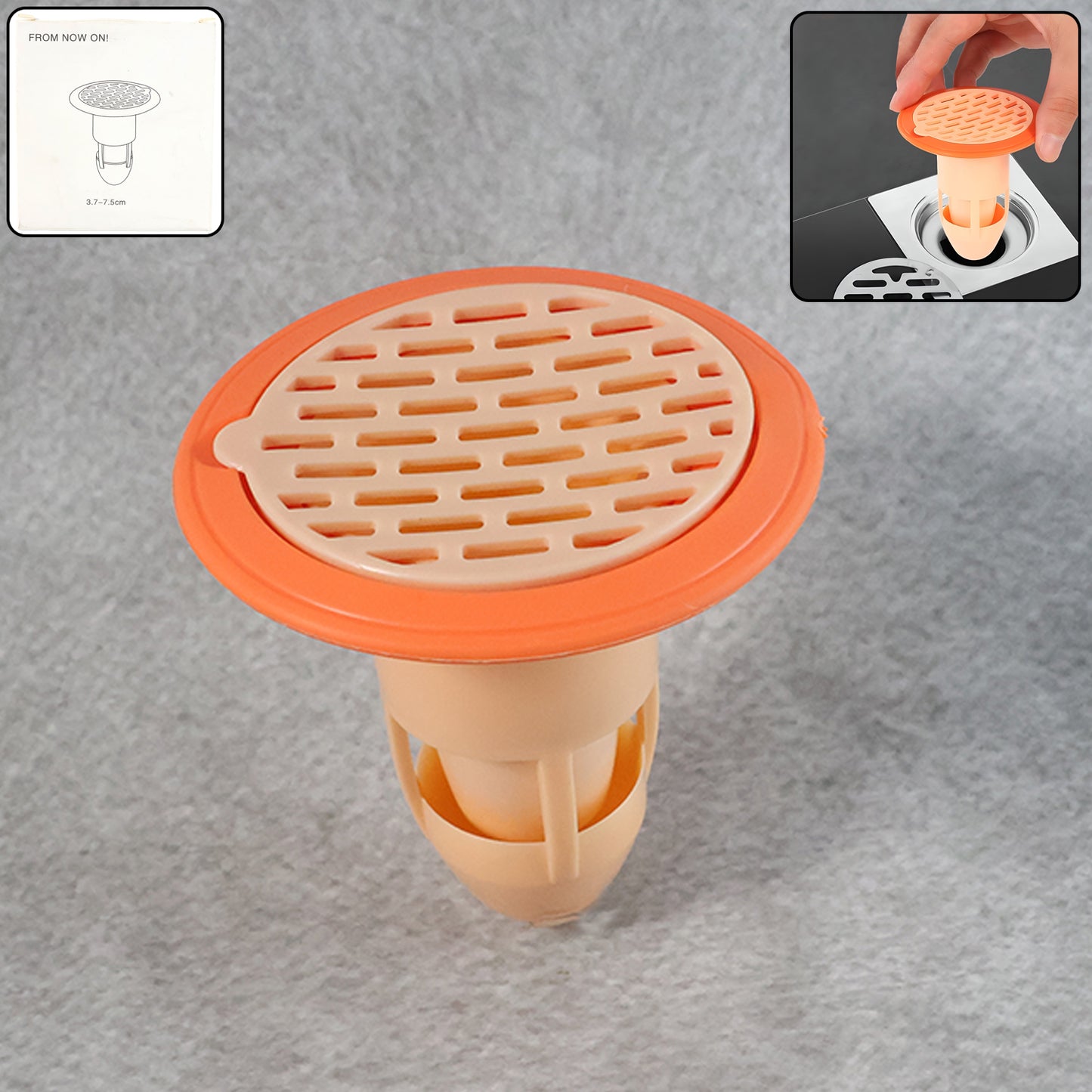 Wukusy plastic drain strainer for bathroom and kitchen sink, single durable mesh filter to catch debris and prevent clogs.