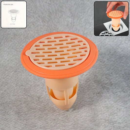 Wukusy plastic drain strainer for bathroom and kitchen sink, single durable mesh filter to catch debris and prevent clogs.