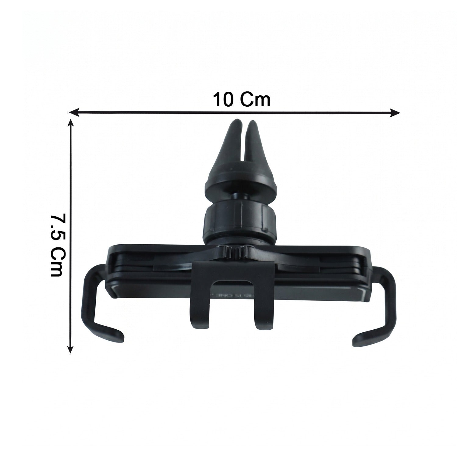 Wukusy plastic car mobile phone holder air vent mount with 360-degree rotation, shown attached to a car air vent.