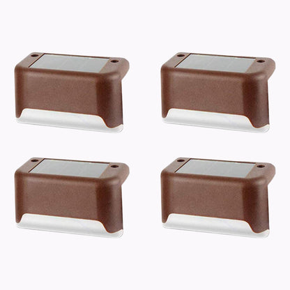 Wukusy 9412 solar decorative garden lights set, waterproof outdoor step and pathway lights with durable design for patio and courtyard.
