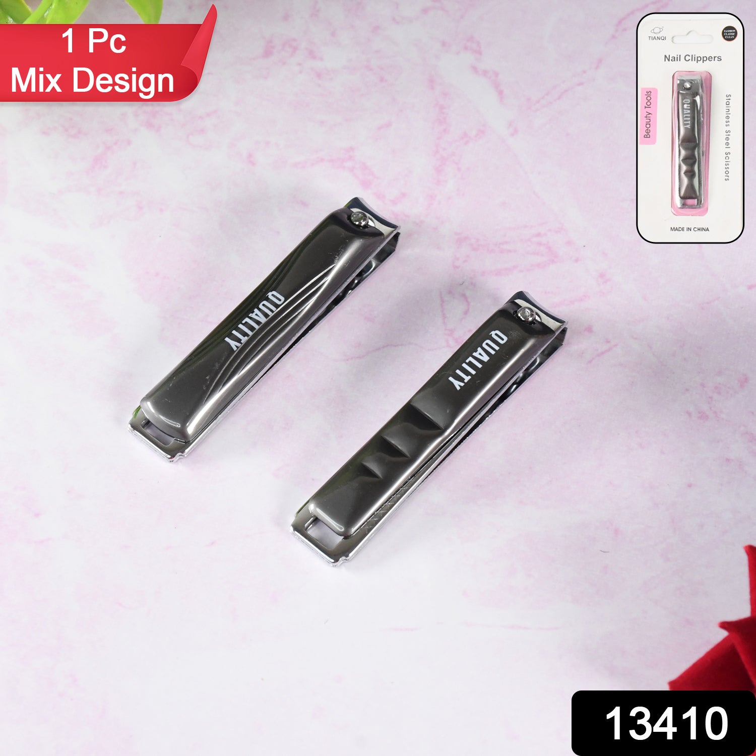 Wukusy stainless steel folding large nail clippers with built-in nail file, portable and durable for grooming nails.